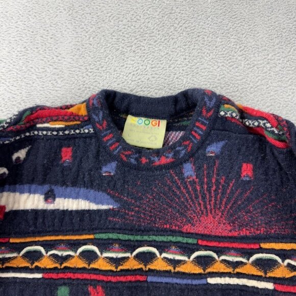 COOGI Australia Multicolor knit Sweater Women’s Size L - Picture 4 of 15